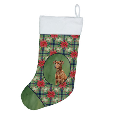 Chaussette de Noël rouge allemand Pinscher