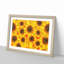 Wall of Yellow Sunflowers - Picture Frame Graphic Art Print-56734646-56734650