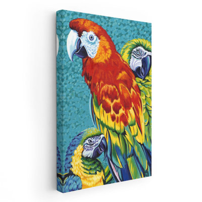 Oiseaux au paradis III - reproduction d'art sur toile