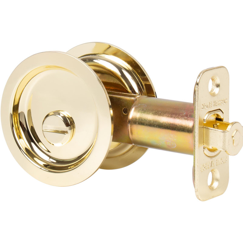 Verrou rond pour porte de poche, Laiton