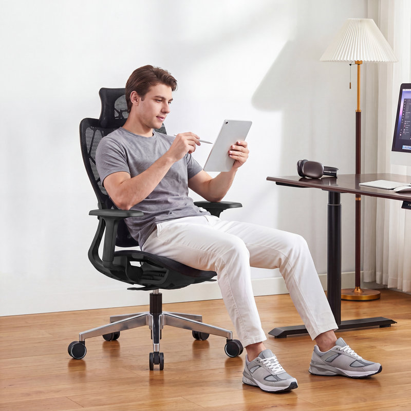 Chaise de bureau ergonomique en filet