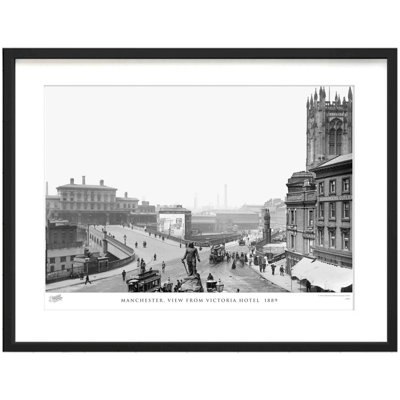 Manchester, View From Victoria Hotel 1889 by Francis Frith - Single Picture Frame Print