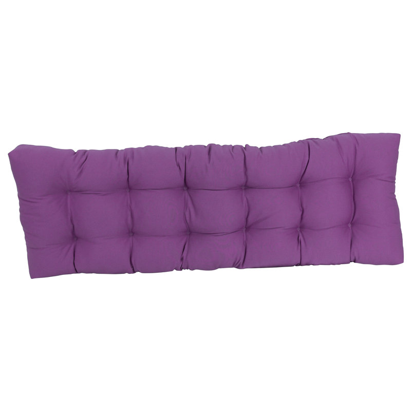 Coussin de siège en sergé, Raisin, L 60 po x P 19 po