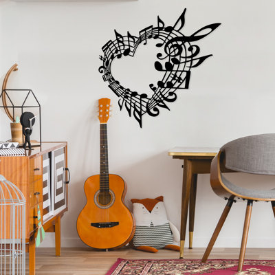 Stylish Black Decorative Metal Wall Accessory, 26.8 x 27.6 inches | 100% Metal Construction, Thickness: 0.06 inches | Lightweight at 1.9 lbs, Perfect for Home Decor & Modern Interiors, Easy to Hang