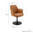 Lippa Vegan Leather Swivel Dining Armchair-105239691-105239693
