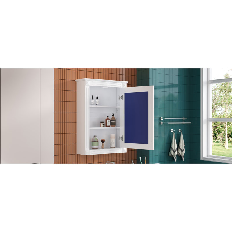 Versatile Storage Mirror Cabinet With Solid Wood Elegance For Modern Bathrooms