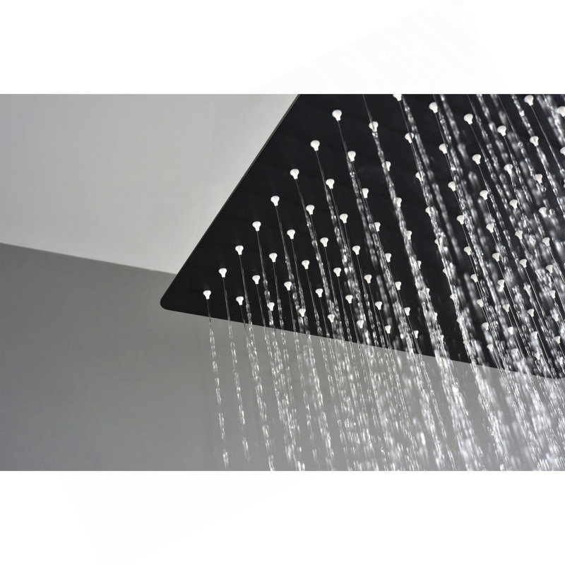 16" Matte Black Bathroom Luxury Shower Head