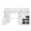 Single (3') High Sleepers with slide and storage stairs white