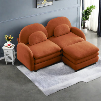 Canapé modulaire moderne 2 places Cloud Soft Teddy