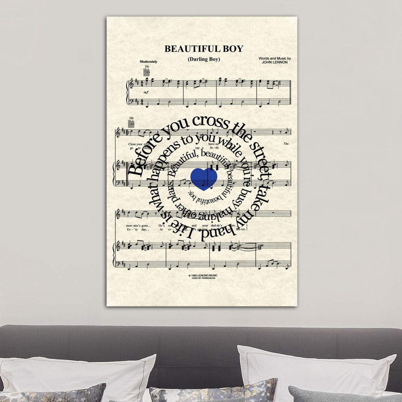 Beautiful Boy - Version One - Wrapped Canvas Print, 101.6 cm H x 66.04 cm W x 1.91 cm D