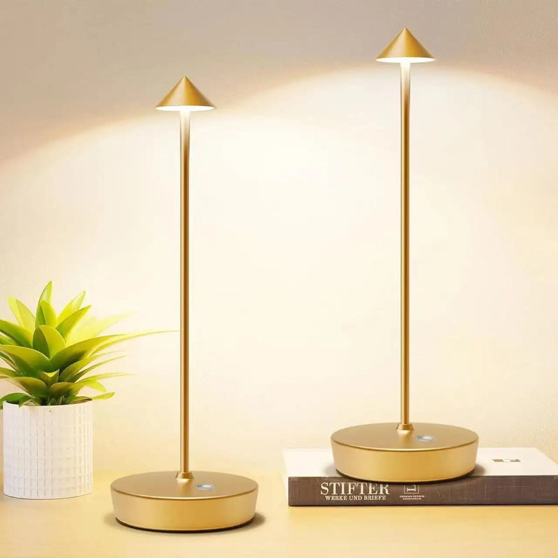 Portable Touch Dimmable Desk Lamp, Gold