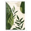 «Green Abstract Leaves No 2» par Andreas Magnusson, art mural en verre acrylique-817158694