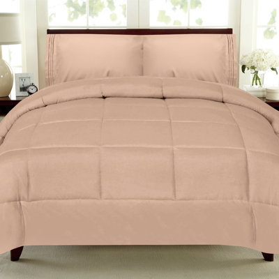 All Season Bed-in-A-Bag 4pc/5pc Solid Color Comforter & Sheet Set by Sweet Home Collection