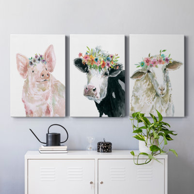 " Flower Crown Sheep " 3 - Pieces