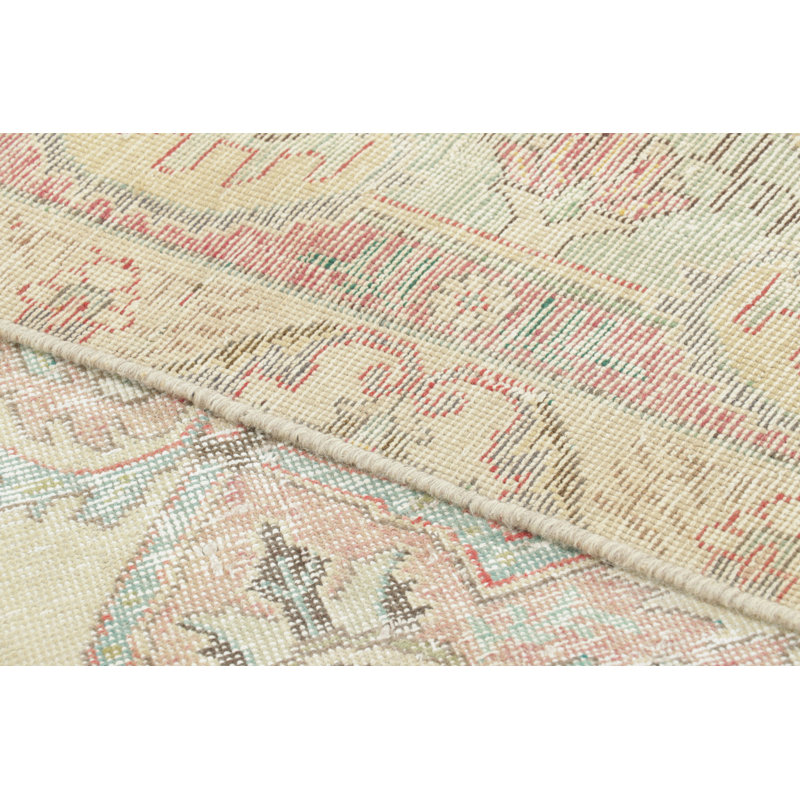 Distressed One-of-a-Kind 9'10X12'8 Hand Knotted Area Rug