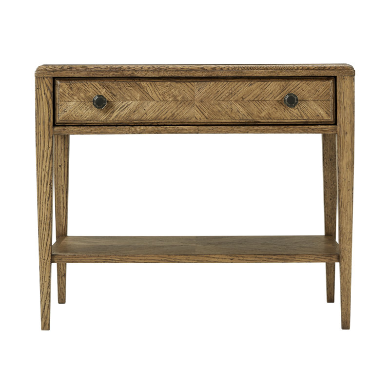 Dawn Infinite Radial Rectangular Side Table with Storage