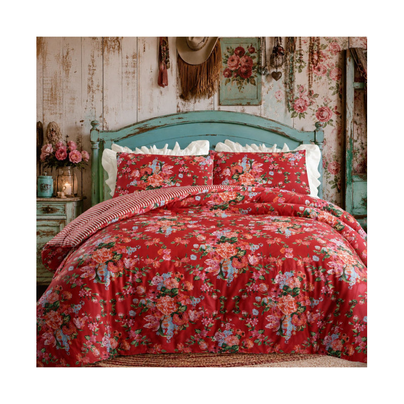 Ensemble d'édredon réversible JG Co. By Amie And Jolie Sikes Garden Society, Twin/Twin Extra Long Comforter + 1 Standard Sham