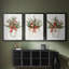 Christmas Holiday Art Lxxiv - Toile tendue avec châssis sur mesure - 3 pièces-862576434