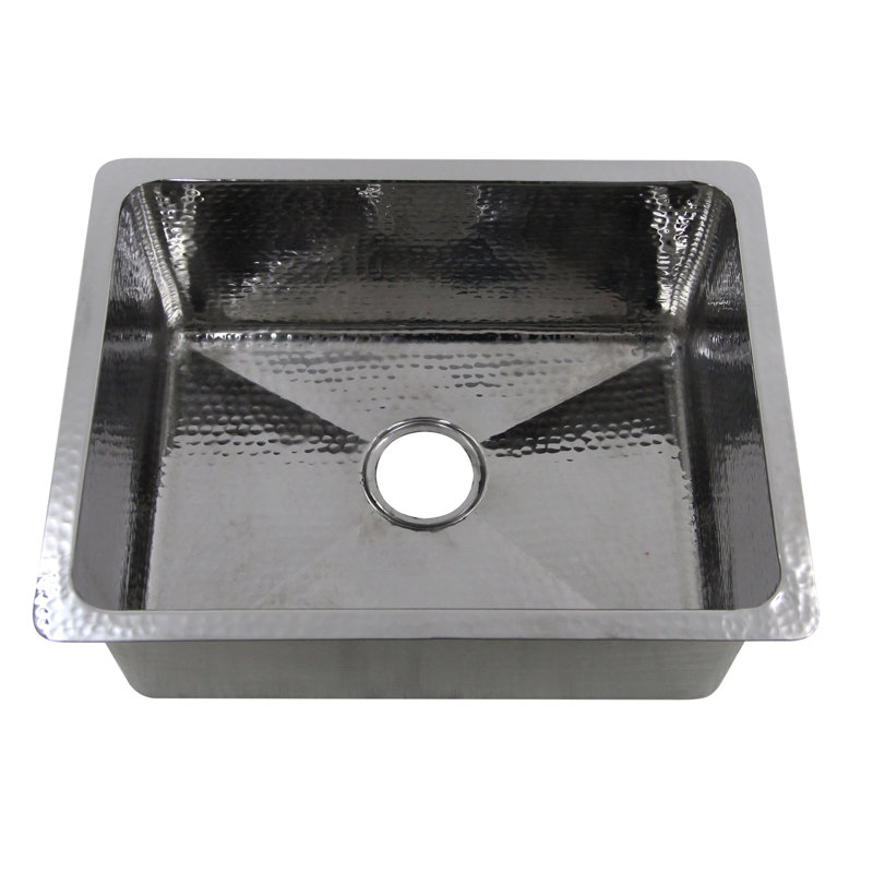 Brightwork 23'' L Stainless Steel Single Basin Kitchen Sink