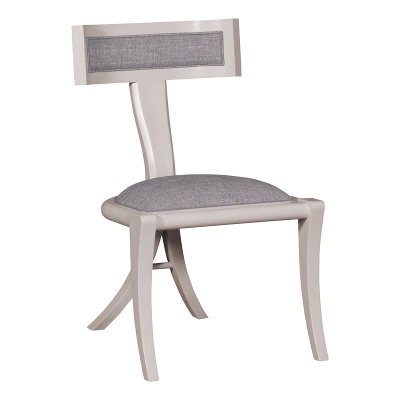 Thom Filicia Home Greek Peak Side Chair, Nomad Slate Crypton® Chenille, Navajo