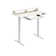 48"Home Office Height Adjustable Standing Desk,Computer Desk With Keyboard Tray, Power Outlets, Led Lights & Monitor Shelf,Usb Ports And Hooks