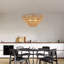 Lustre moderne 24 po en corde de chanvre tissé à 5 couches, luminaire suspendu de style bohème, luminaire suspendu élégant