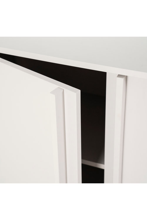 Boaz 71'' Off-White Metal Minimalist Sideboard