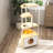 Corner Cat Tower, Cat Tree With Scratching Post, Cat Condo With Feeding Station And Climbing Platforms, Pet Furniture For Indoor Cats