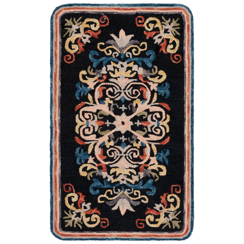 Jardin Hand Tufted Wool;Cotton Floral Indoor Rug, Rectangle 3' x 5'