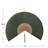Bamboo Fan Wall Art with Textured Polyester Accent