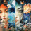 Art floral sur toile tendue