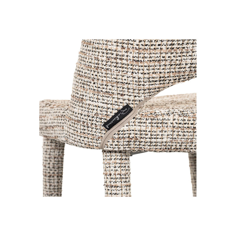 Dining Chair 19'' H Upholstered Metal Side Chair, Trendy Nature