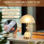 Lampe de chevet Lampe de table pétale de luxe interrupteur à bouton-poussoir de chambre à coucher, salon, salle de contrôle, gradateur, ambiance chaleureuse, lampe de bureau