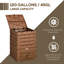 Bac à compost de 120 gallons à partir de - 80 bouches d'aération, 2 portes coulissantes, création de terre pour les plantes, contenant brun et léger, évents pour une circulation efficace, production rapide de sol de nutriments,