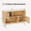 Modern Rectangular 100cm 2-Door Sideboard with Storage-1371564972