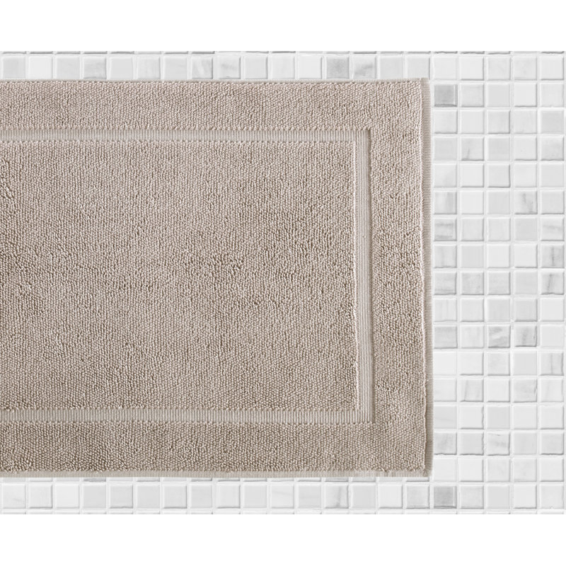 Lerins Solid Color Bath Mat Floor Towel, Lin