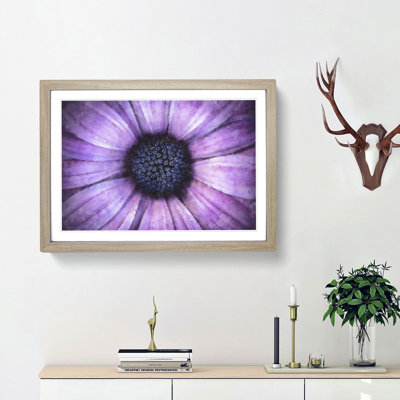 The Eye of a Purple Flower - Picture Frame Painting Print