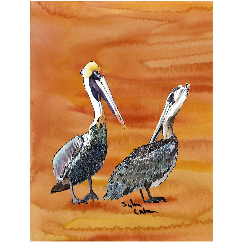 Drapeau de jardin à 2 côtés pelican