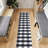 Homeline Non-Slip Rubberback Checkered Buffalo Plaid Indoor Runner Rug, Grayscale-752479688