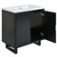 Ensemble de meuble-lavabo avec lavabo, armoire combinée, armoire de rangement pour salle de bain-2051977133