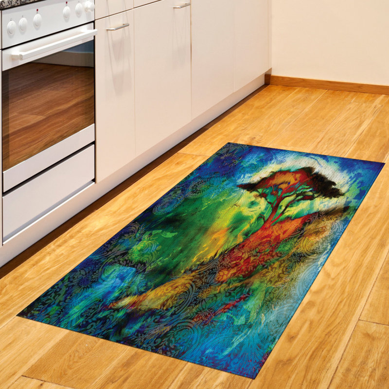 Tapis décoratif bohémien, Rectangle 2 pi 7 po x 5 pi