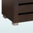 Letha 5-Shelves With 3-Slatted Door Shoe Storage Cabinet in Dark Brown, 38.06" H X 44.2" W X 12.87" D
