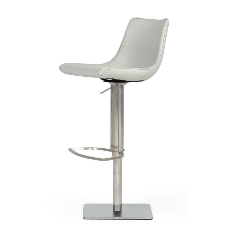 Tabouret pivotant à hauteur réglable Miltonsburg, Blanc