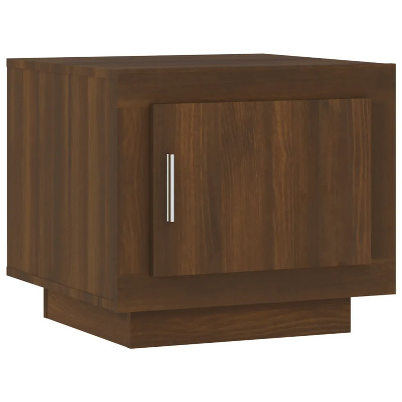 Jahna Solid Coffee Table with Storage, Brown Oak