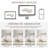 Chenille Modular Cloud Couch with Deep Wide Seating and Movable Ottomans-1350274081