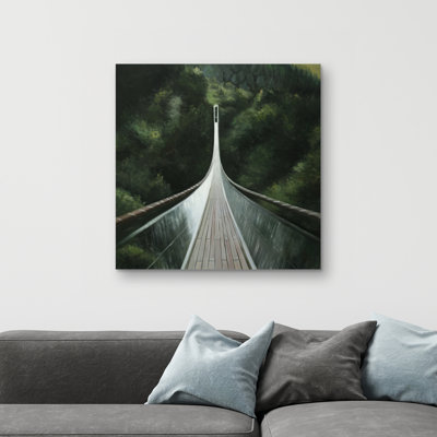 Steep bridge - 32"x32" art on canvas