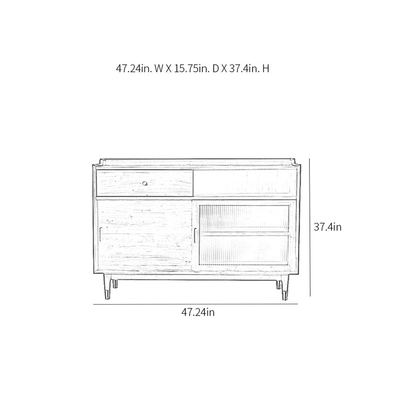 Modern Minimalist Large Capacity Sideboard Cabinet