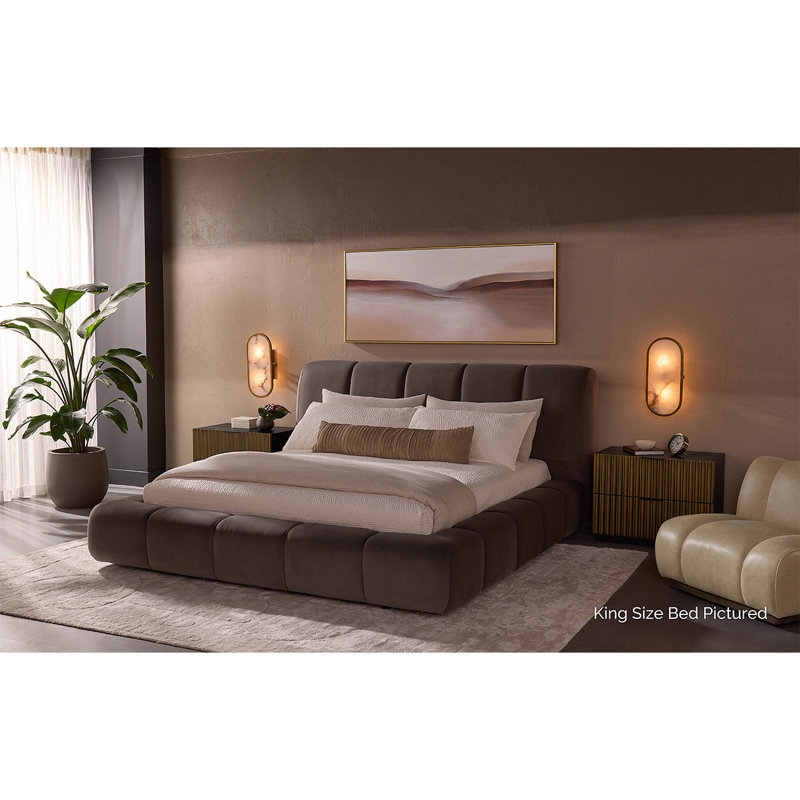 Vandalia BED - MEG ASH - Grey, Queen, Brown