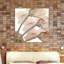Peach Luster Cyclamen - Wrapped Canvas Print-342500630