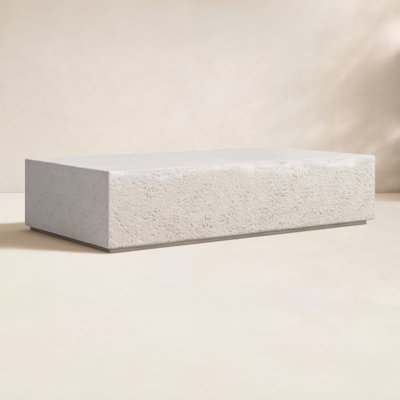 Aubrey 65'' Concrete Outdoor Coffee Table